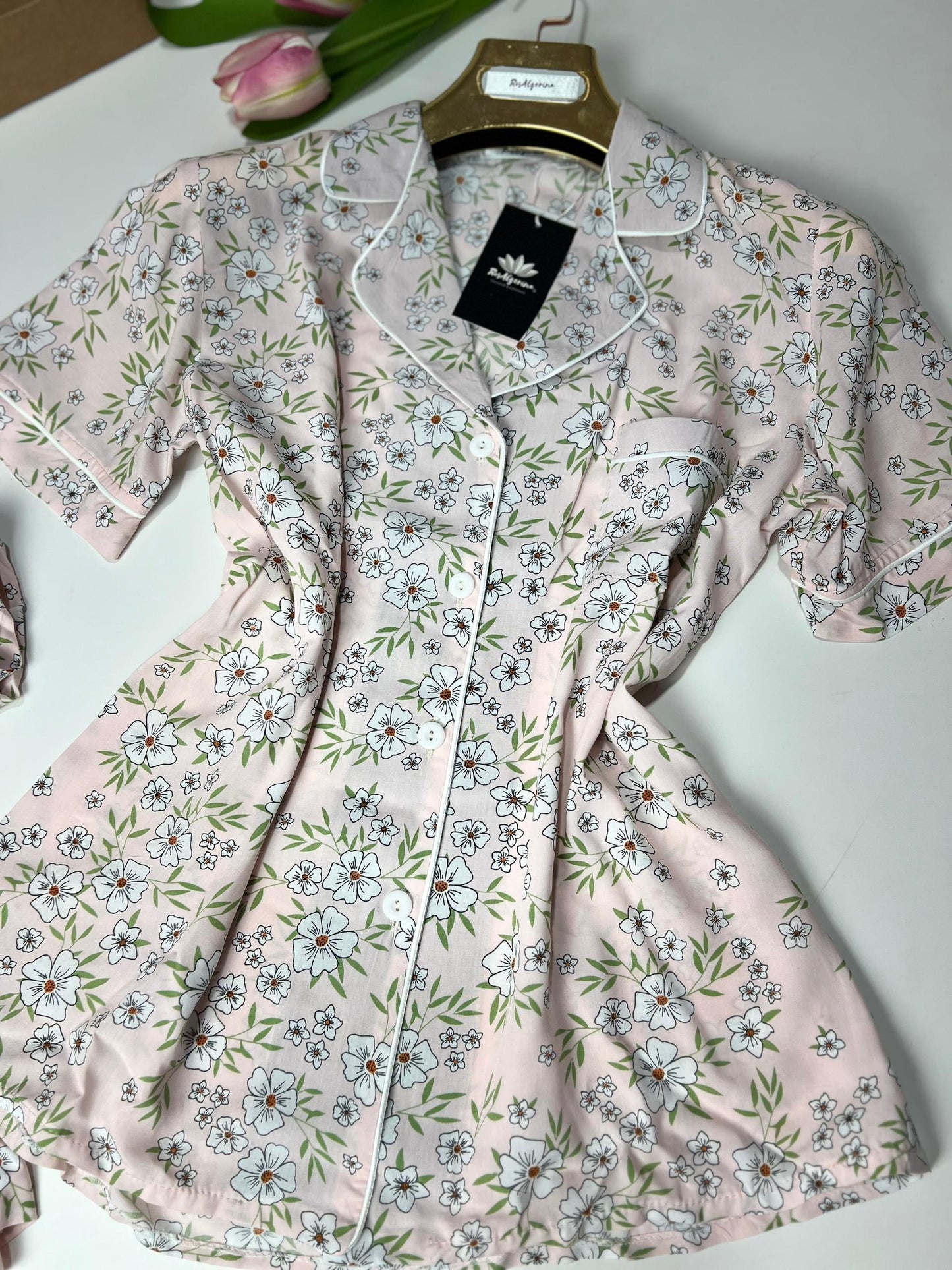 Pyjama Floral -Rose