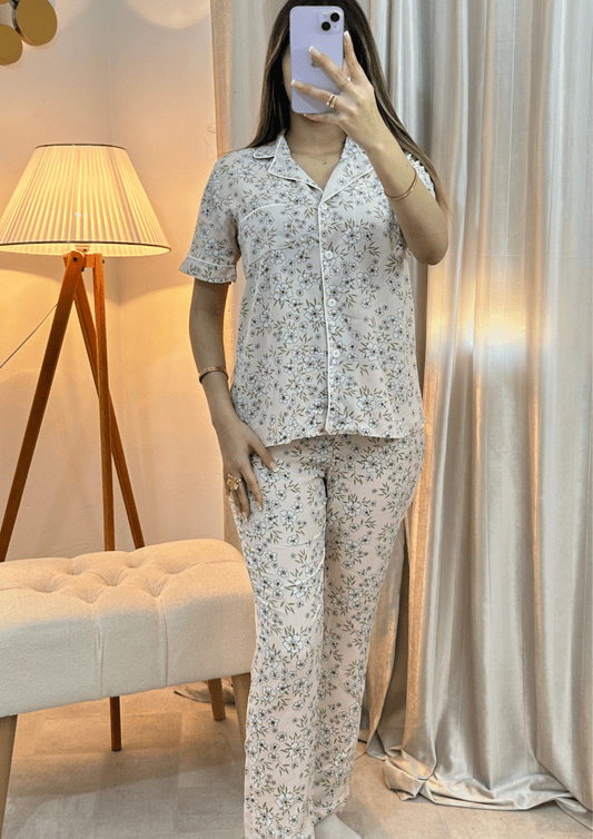 Pyjama Floral -Rose