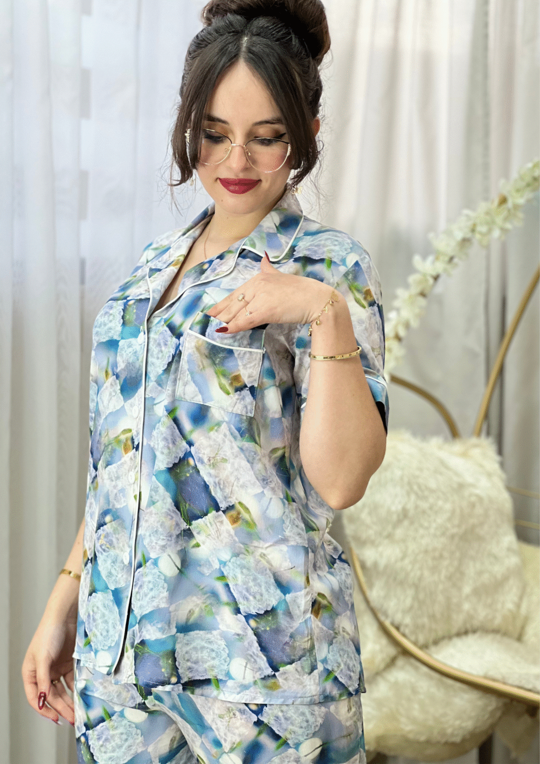 Pyjama Picasso- BLEU -